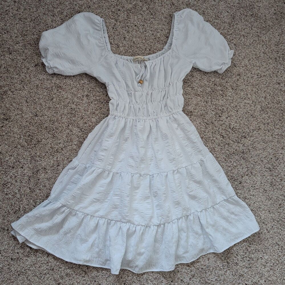 Francesca’s Collection Liberty Love Dress Size XS White Coquette Cottage